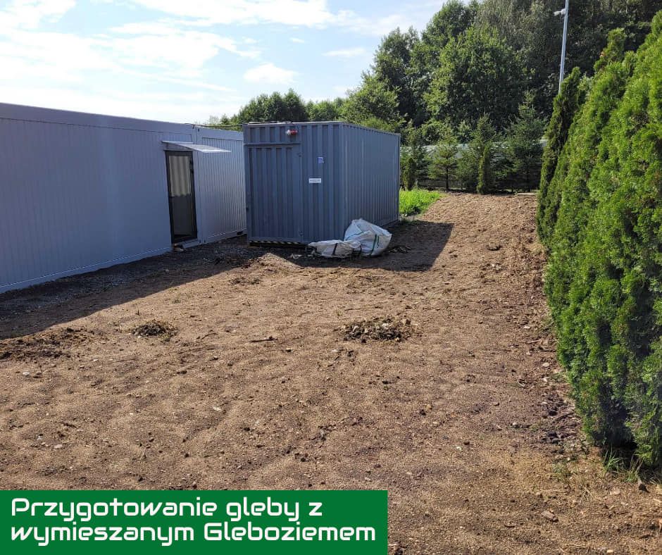 Przygotowanie gleby z wymieszanym Gleboziemem