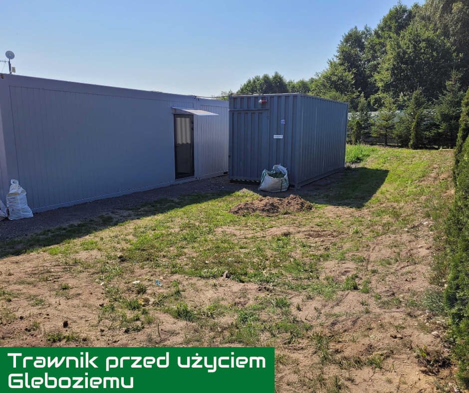 Trawnik przed użyciem Gleboziemu